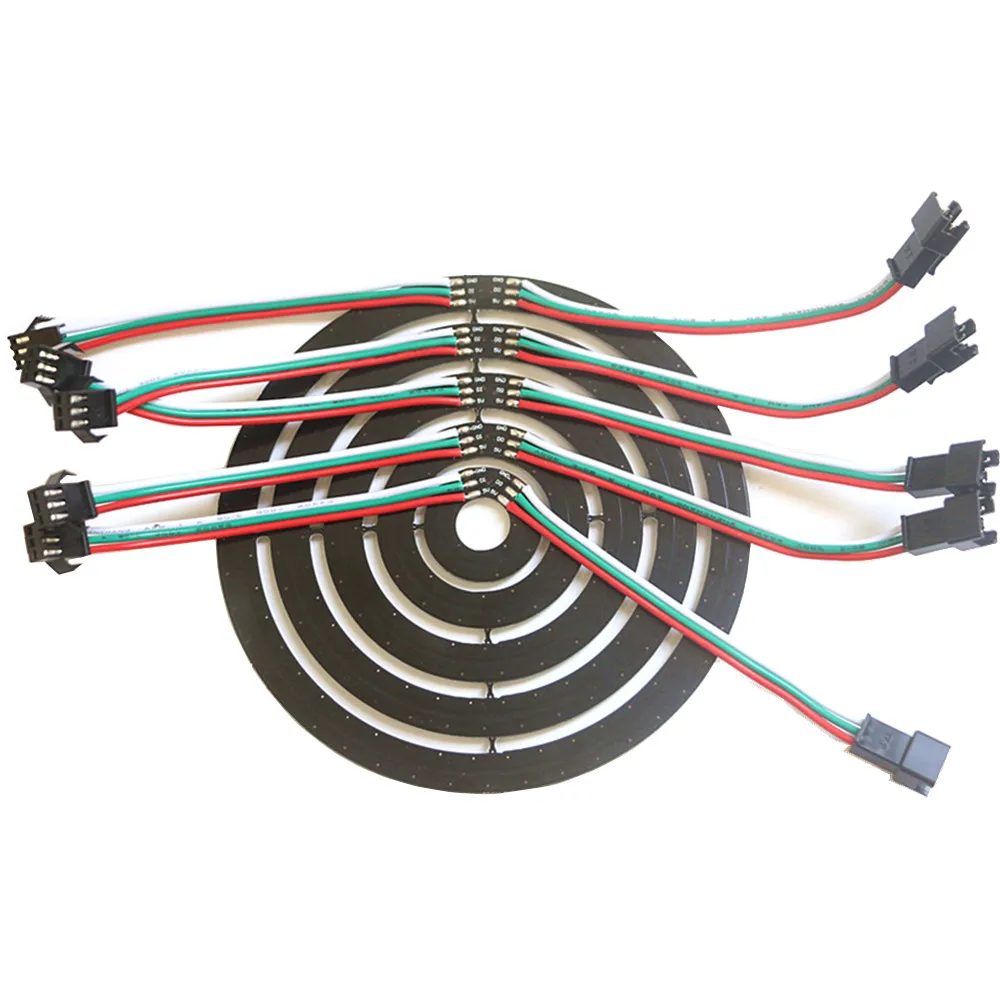 8/16/24/35/45/128 leds WS2812B pixel ring Address LED-module DC5V SK6812 WS2812 RGB volle farbe Runde LED Kreis Neue