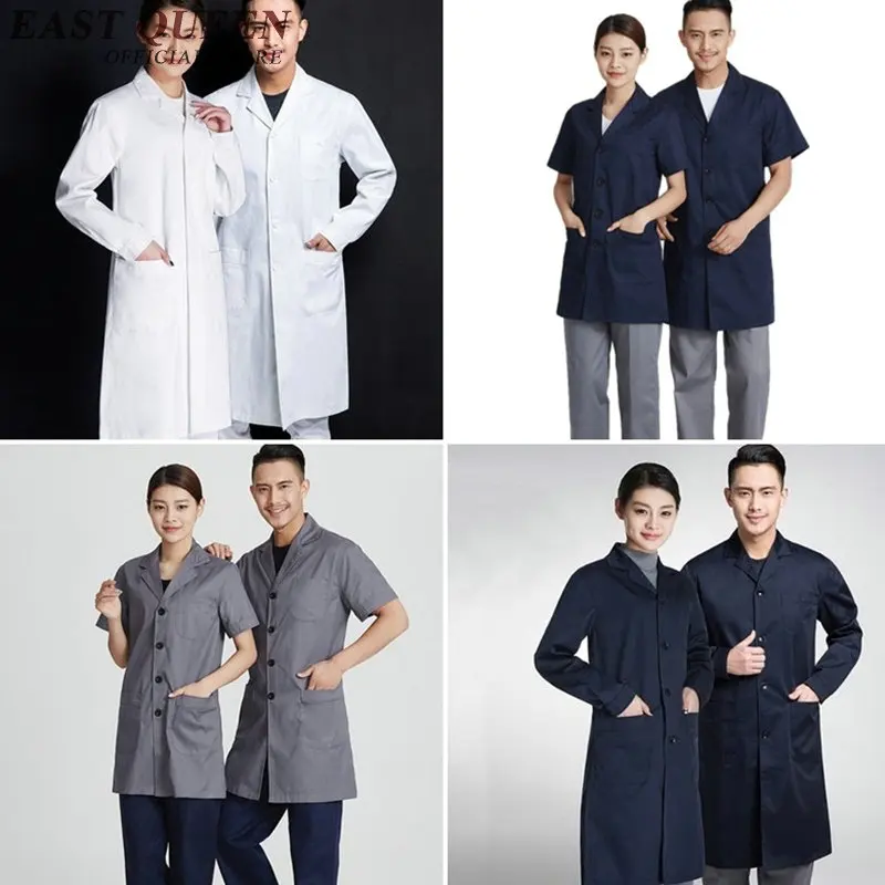 Lab coat women men new lab supplies white lab coat medical uniforms male female fashion long sleeve NN0299 C