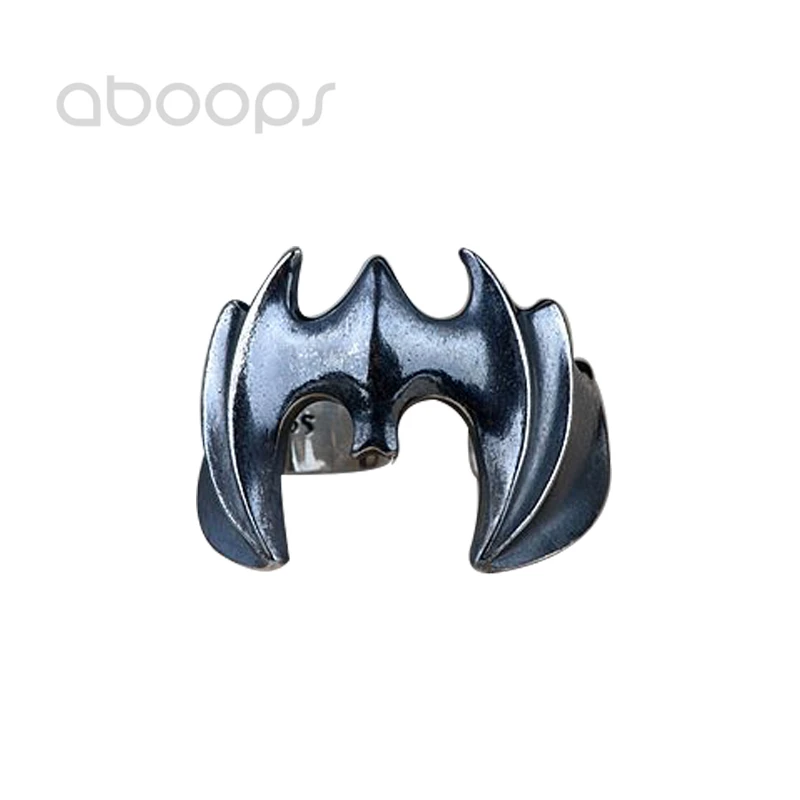 

Black 925 Sterling Silver Bat Ring for Men Women,Adjustable,Free Shipping