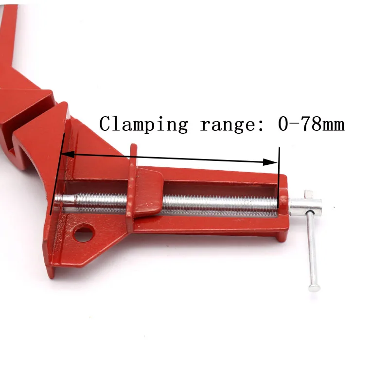 Pinza angolare multifunzione da 90 gradi con Clip ad angolo retto morsetto angolare da 0 a 78mm morsetti angolari supporto angolare utensili manuali per la lavorazione del legno