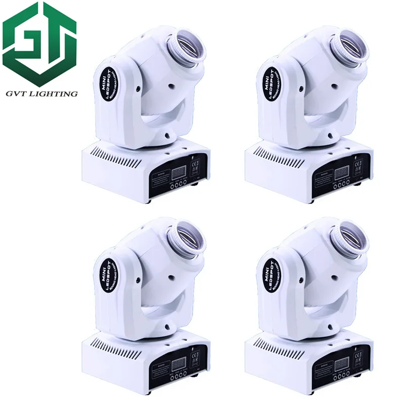 

4pcs/lot white shell color LED Inno Pocket Spot Mini Moving Head Light 30W DMX dj 8 gobos effect stage lights