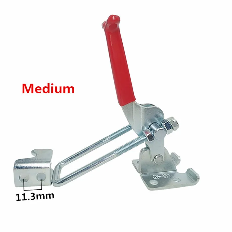 1pcs GH-40341 Large Galvanized Hand Tool Toggle Latch, Catch Hasps Trailer Outdoor Marine Grade Adjustable Hasp Fastener