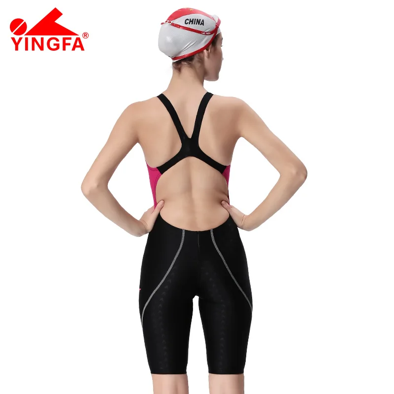 Yingfa 953 New Professional Women Swimsuit One Piece Sharkskin Swimwear Racing Competition Tights Girl Bathing Suit Plus Size