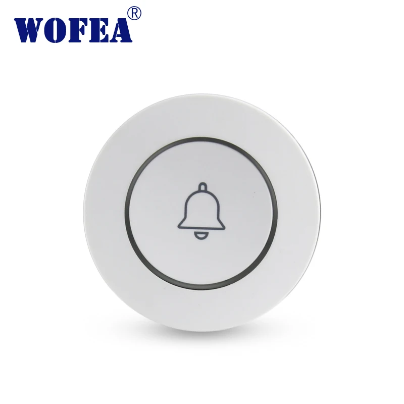 Wofea New One Key Emergency SOS Button Alarm Button Wireless Panic Button Door Bell Button For Alarm System