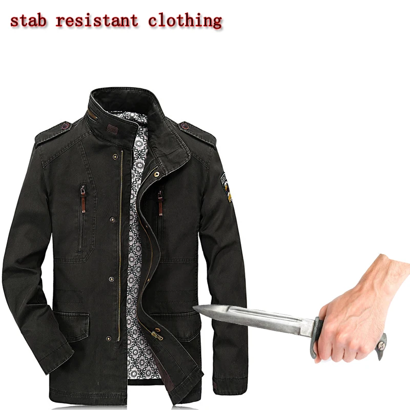 New Ropa Anti Corte Springtime Long Sleeve Jacket Hack Invisible Flexible Stab Resistant Swat Police Self-Defense Clothing