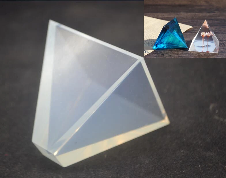 1pcs 6cm pyramid Triangle Fashion Silicone Mould DIY Resin Decorative Craft Jewelry Making Mold tools epoxy resin molds