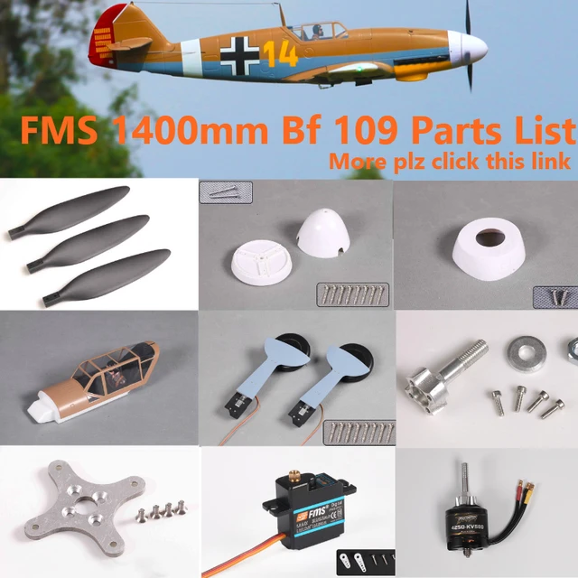 Fms 1400mm Bf109 Parts | Bf 109 Remote Control | Bf109 Rc Plane Parts -  1400mm 1.4m - Aliexpress