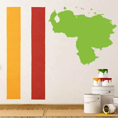 Venezuela map Globe Earth Country  wall vinyl sticker custom made home decoration fashion design