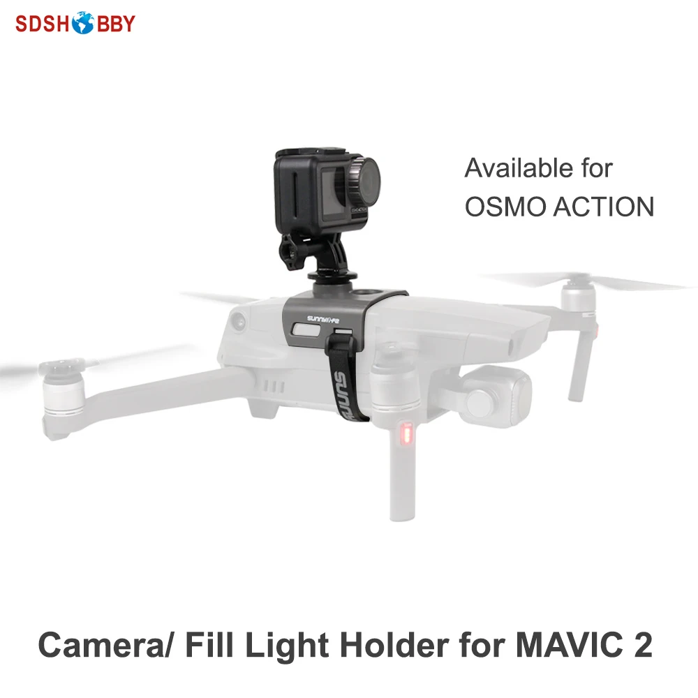 Sunnylife Camera Fill Light Holder Bracket Mount Uitbreiding Kit Voor Mavic 2 Drone Voor Action 2/Gopro 10/pocket 2/Insta360 Een X2