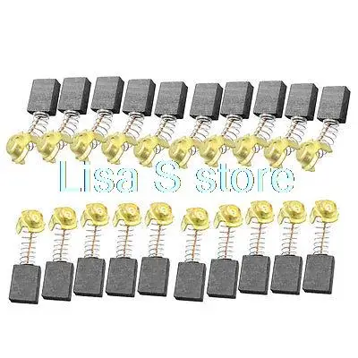 

20Pcs Spring 43/64" x 33/64" x 9/32" 999038 Carbon Brushes 7x13x17mm for HITACHI Motor