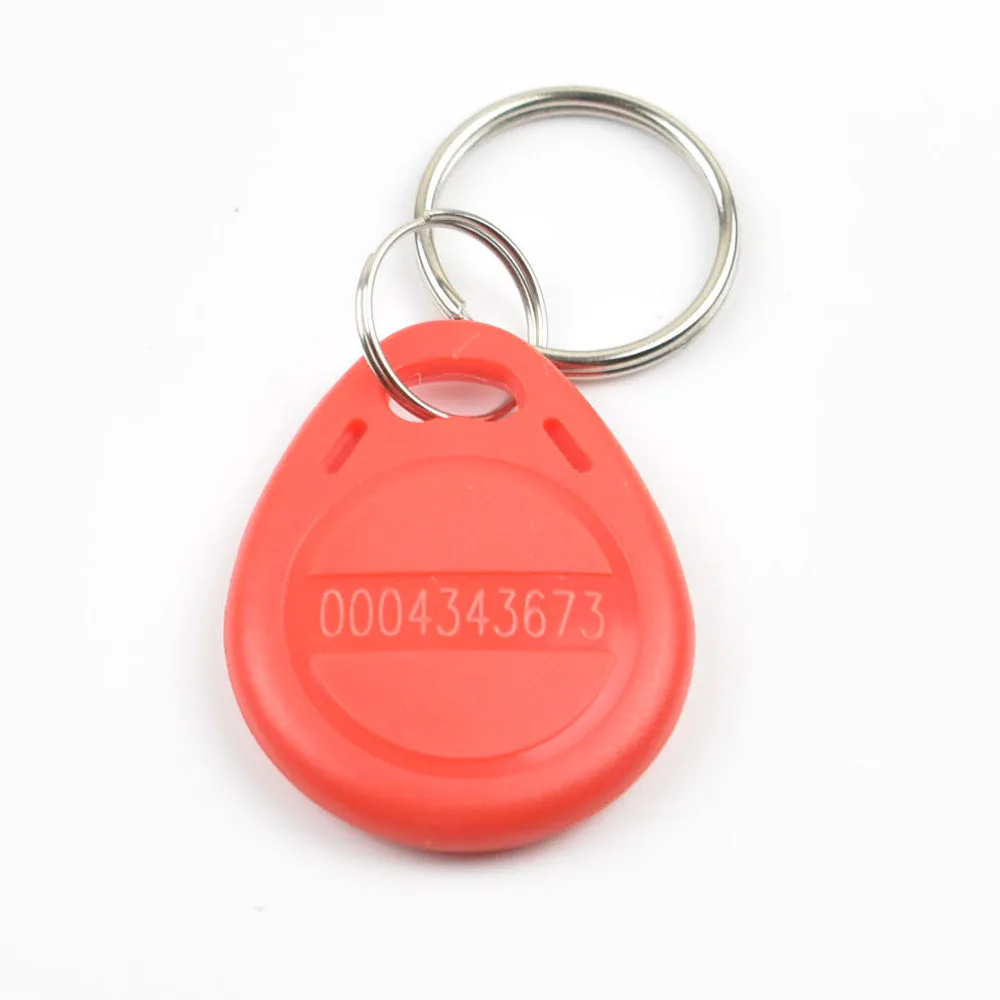 20 pz/lotto 125khz RFID EM4100 TK4100 Key Fobs Token tag portachiavi portachiavi ID leggi solo scheda di controllo accessi