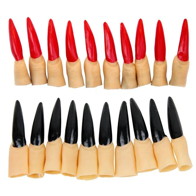 Ensemble d'ongles doux pour Halloween, 10 pièces, vente en gros, accessoires de carnaval