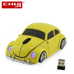 CHYI Wireless Car Mouse 1600DPI Computer ottico VW Beetle Mouse per auto Mouse da gioco 3D per regalo PC Laptop Desktop Notebook