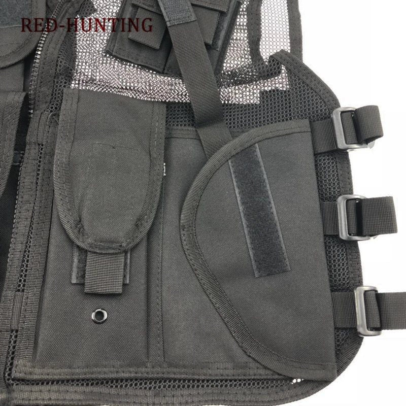 New Army Mesh Vests Tactical CS Combat Vest Mens Hunting Outdoor Black Training Military Vest