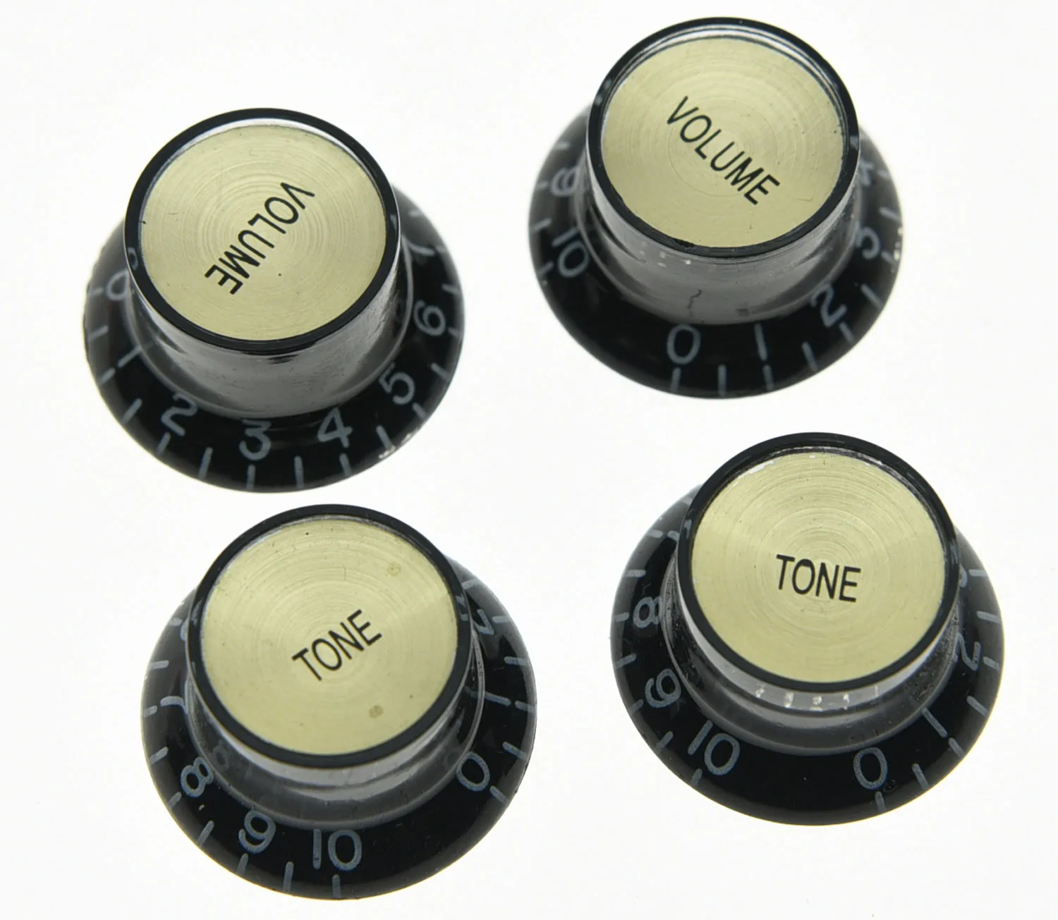 Dopro 4x Guitar Reflector Knobs Top Hat Knobs Fits Les Paul Epiphone SG