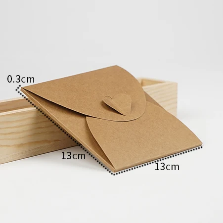 13*13cm Kraft Paper DVD Sleeve CD Packaging Box Cases CD DVD Packing Cover Holder Boxes Envelopes For Party Wedding Baby Shower