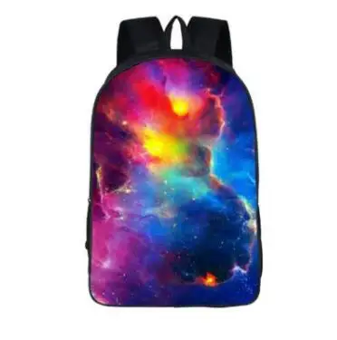 Galaxy Backpack for Teenage Girls Boys Universe Space Children School Bags mochila feminina Wolf Book Bag Women Men Leisure bag