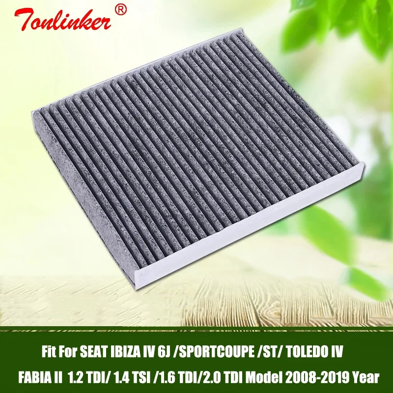 Cabin Filter Fit For SKODA FABIA 2 RAPID ROOMSTER Spaceback 1.2TSI 1.4T 1.6TDI 2007-2014 2015-Today1 Pcs Filter Car Accessoris