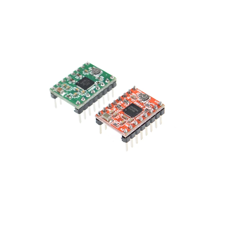 (2PCS RED+ 2PCS GREEN) A4988 StepStick Stepper MOTOR driver MODULE FOR ARDUINO REPRAP 3D PRINTER RAD GREEN board