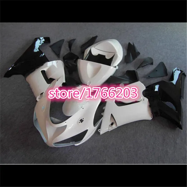 

New For Kawasaki NINJA ZX6R 2005 2006 05 06 ABS Fairing Kits NINJA ZX 6R 05 06 White/Black ZX6R 05 06 ZX6R 636 2005-2006 Ning