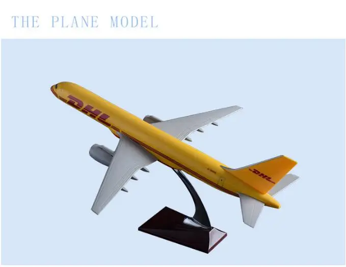 47cm 수지 B757 DHL 항공 비행기 모델 보잉 757 순풍 익스프레스 화물 SF 항공 컬렉션, 장난감 선물