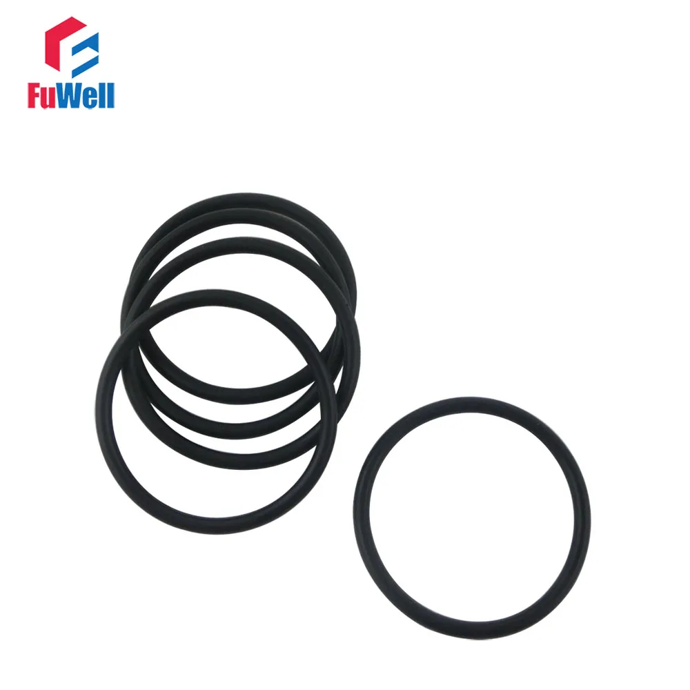 100pcs 3.5mm Thickness O-ring Seal Black Rubber24/25/26/27/28/29/30/31/32/33/34mm OD NBR O Rings Sealing Gaskets Washers