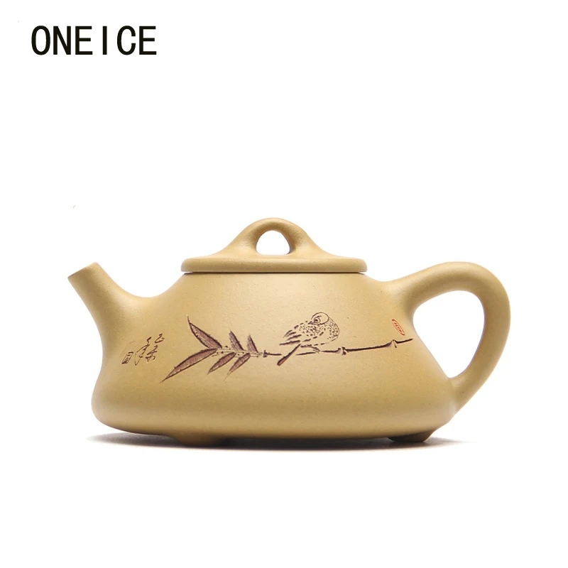 Hand Made Yixing Zisha Teapot, Stone Scoop Pot, segment Mud Tea Teapots, Author:Fanyue Liang 210ml Duan Chinese Yixing Teaware