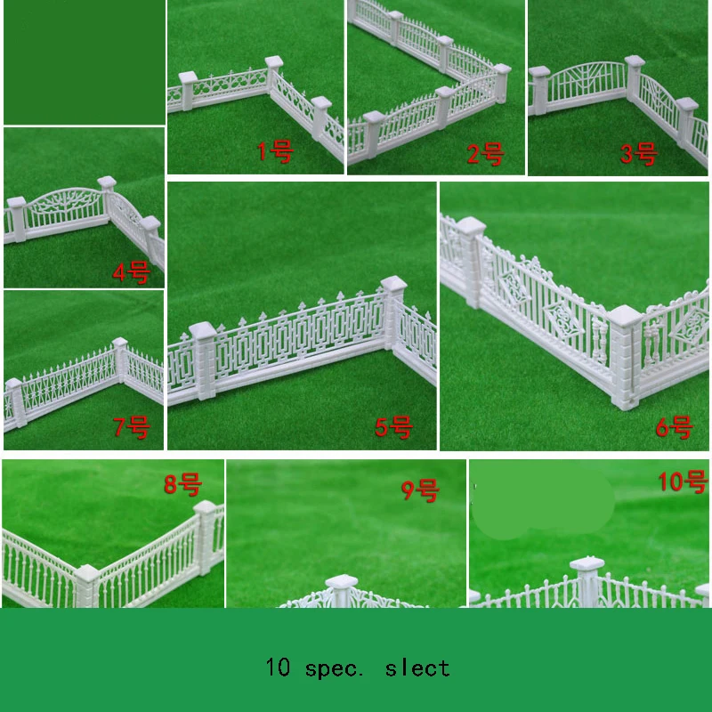 

2set 100cm Model fence villa/hedge/garden railing/construction sand table model material/DIY toy accessories model parts