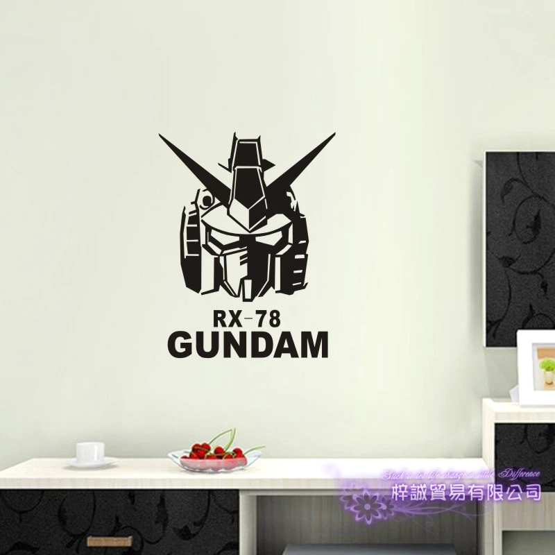 Pegatina GUNDAM Sticker Anime Cartoon Car Decal Sticker RX-78 Vinyl Wall Stickers  Decor Home Decoration