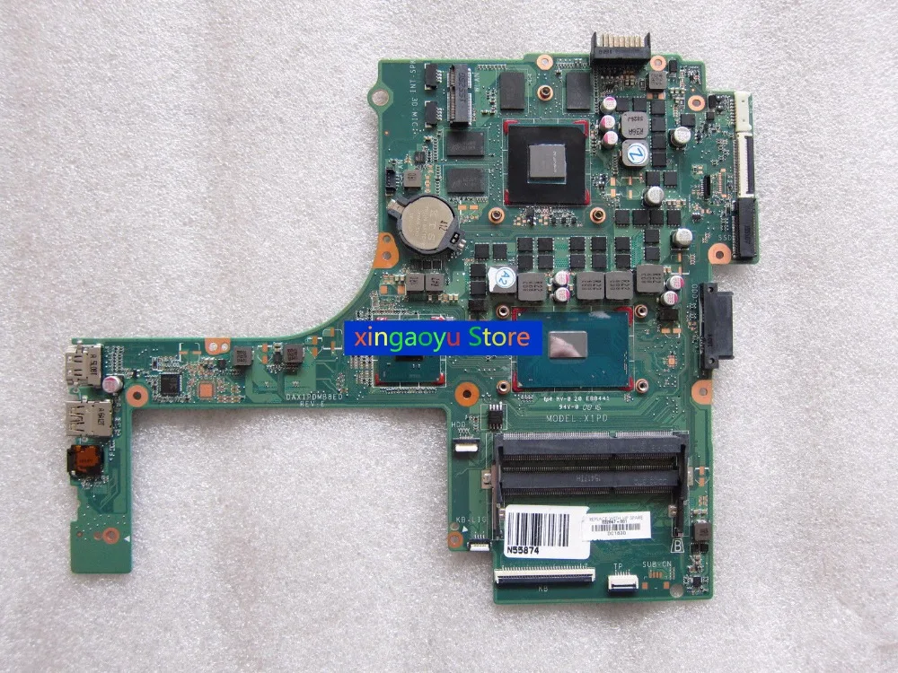 

Материнская плата для ноутбука HP 15-AK 15T-AK DAX1PDMB8E0, 832847-001, 832847-601 детской, 100% ТЕСТ ОК