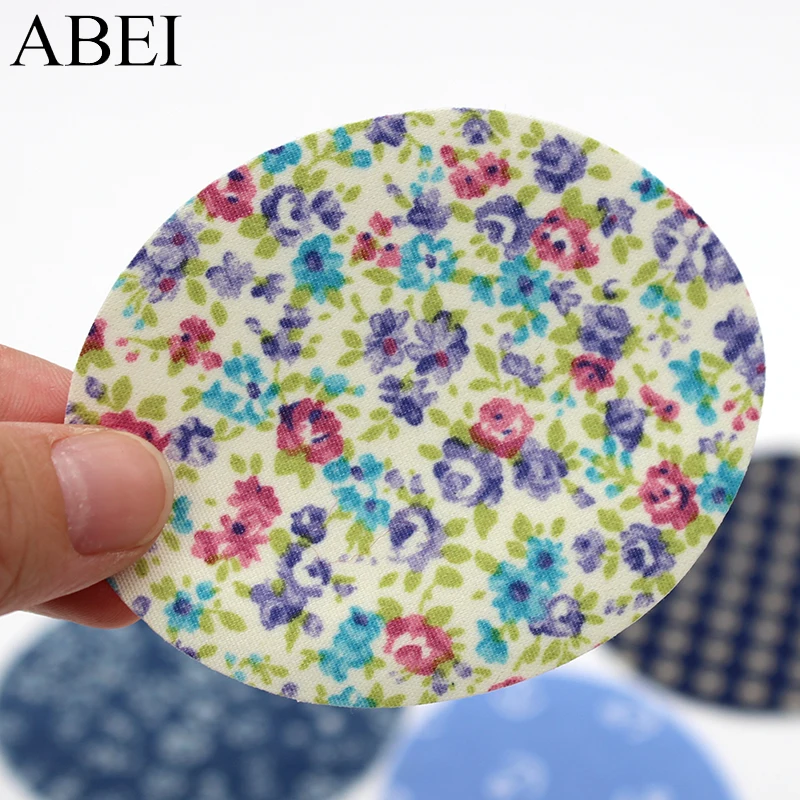 10pcs/lot mix 5 styles Printed Appliqued Repair Elbow Knee For Clothing Accessories DIY Patchwork Fabric Stickers Accessories