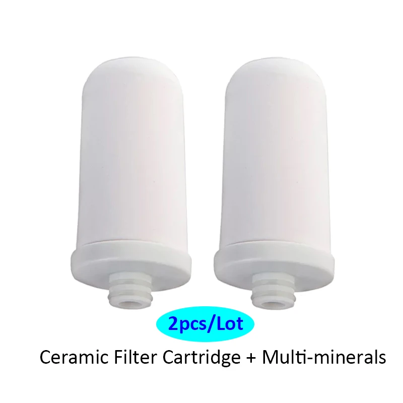 

2pcs/Lot Ceramic Replacement Water Filter Cartridges for A01s Kitchen Faucet Mounted Tap Water Purifier mineral ionizing filter