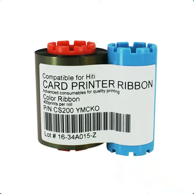 

2rolls/lot CS-2 YMCKO 400 Images Ribbon for hiti CS200 CS200e CS220 card printer for Universal code printer