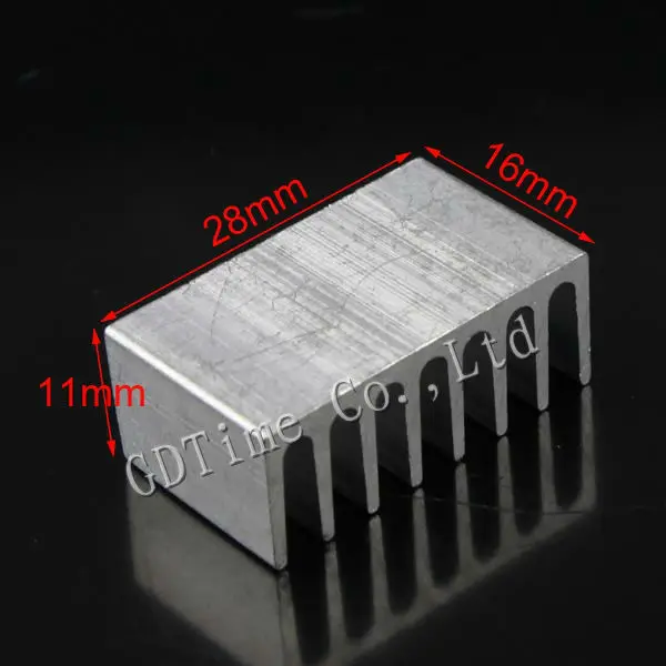 1000PCS Lot Aluminum 28X16X11MM IC LED Cooling Cooler Heatsink Heat sink GD011