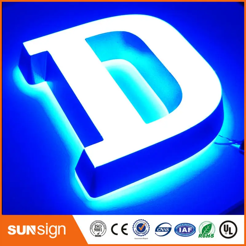 Custom Kleine Formaat Led Acryl Mini Letters Double Side Verlichte Borden Letters