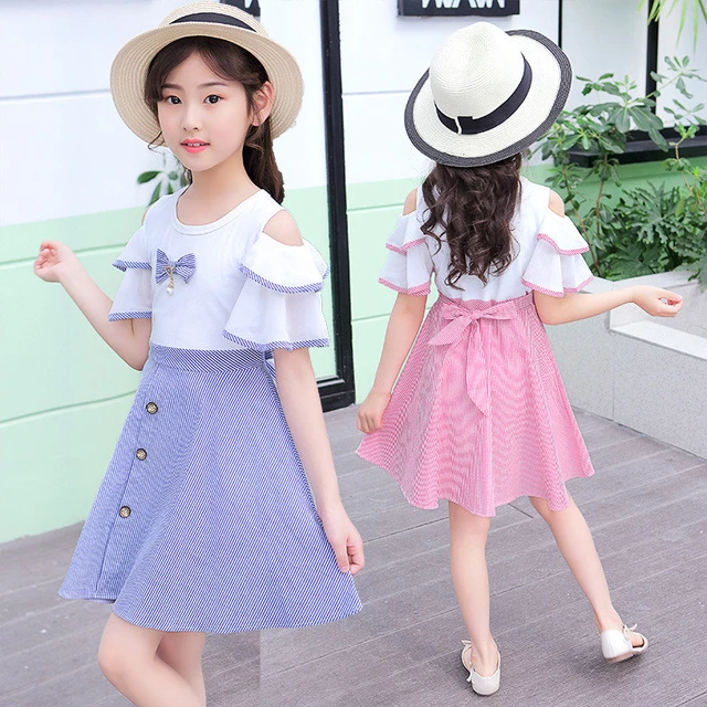 Beautiful Designer Princess Party Dress Elegant Fancy Dresses for Children 13 4 Year Old Baby Girl Puff Sleeve Wedding Clothing