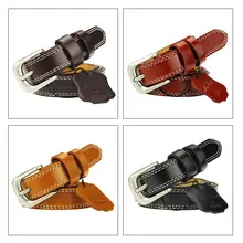 Leather Women’s Belt with Classic Buckle #4
