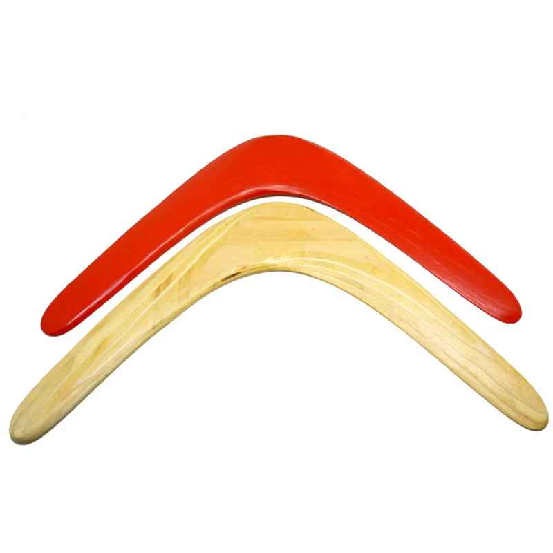 Ginnastica 38cm nuovi divertenti giocattoli per bambini fatti a mano in legno Boomerang classico a forma di V disco volante bambino sport all'aria aperta gioco giocattolo 2021