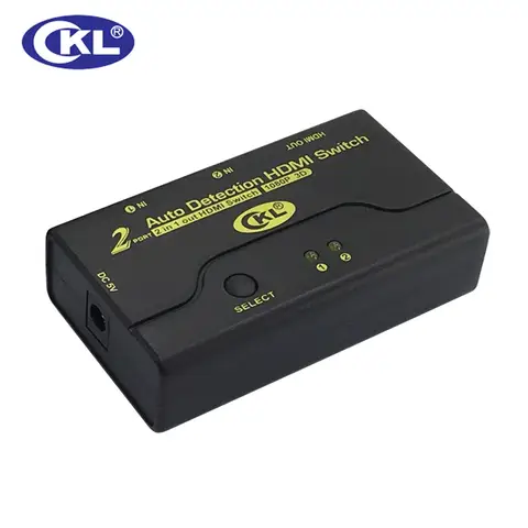 CKL 2 포트 자동 HDMI 스위치 1080P 3D 1 모니터 2 컴퓨터 2 in 1 out HDMI 스위처 (CKL-21M)