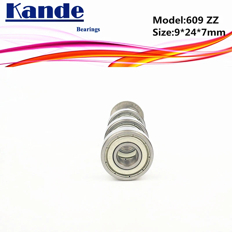 

Kande Bearings 609 10pcs ABEC-1 609ZZ ABEC-3 609ZZ 10pcs ABEC-5 P5 609 ZZ Miniature Deep Groove Ball Bearing 9x24x7mm