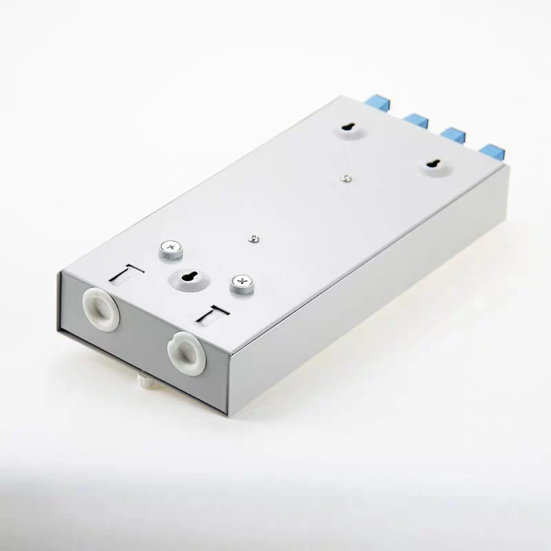 12 núcleo de fibra óptica caixa de rescisão incluem SC pigtail & adaptador portas patch panel SC ftth fttx 12 SPCC espessura 1.0 MILÍMETROS ST LC FC