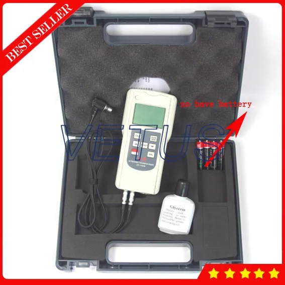 AT-140B High precision Handheld Ultrasonic Thickness Meter Tester Gauge with Metal Width Measuring Instrument sound meter