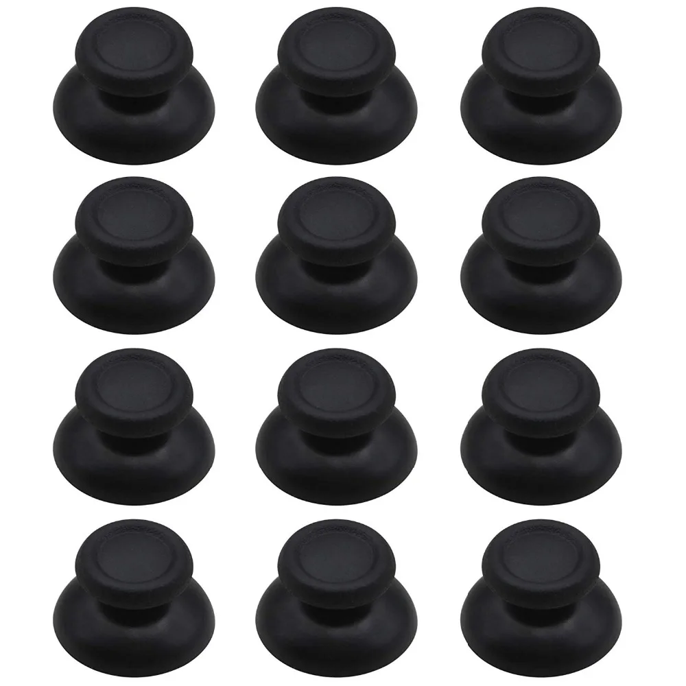 غطاء تناظري لجهاز PS4 ، 120 قطعة ، أسود/رمادي ، عصا تحكم ، غطاء فطر لسوني بلاي ستيشن 4 ، عصا تحكم ثلاثية الأبعاد