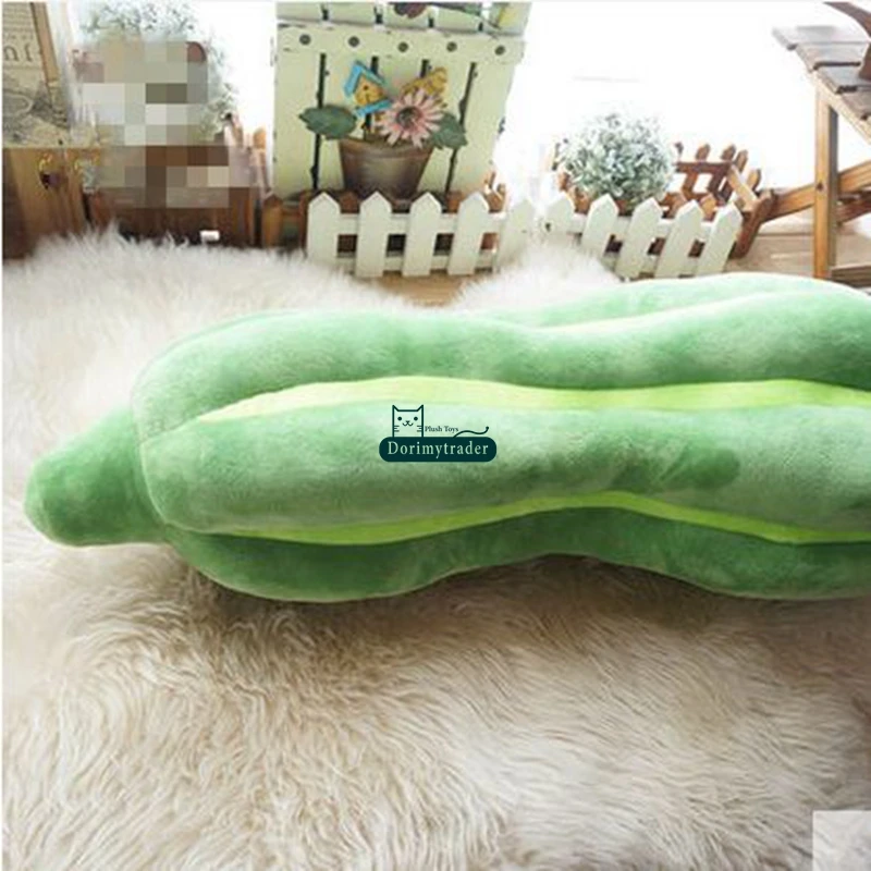 Dorimytrader 60cm Big Plush Snake Melon Pillow Stuffed Soft Simulated Vegetables Loofah Toy Baby Present Free Shipping DY61249