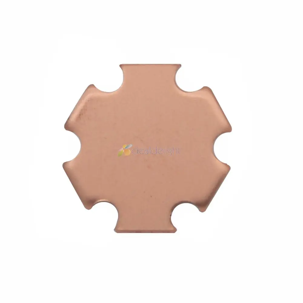 16mm 20mm Cooper PCB For Cree XPG XPG2 XPE XPE2 XML XML2 XHP50 XHP70 MKR led PCB 20mm x 1.6mm Copper Star PCB