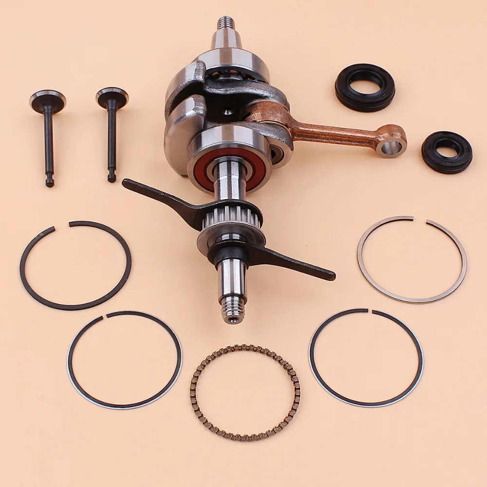 Conjunto de anéis de pistão 39mm para honda gx35, válvula de vedação de óleo, para motor 4 tempos, cortador de grama
