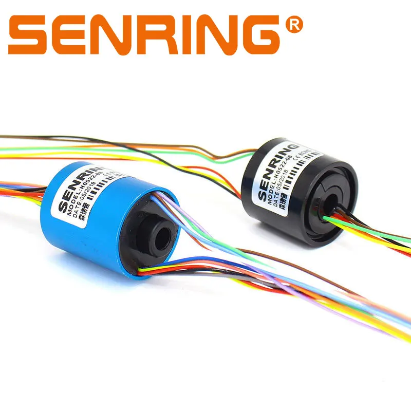 

Mini Bore Slip Ring 5mm Hole Size OD 22mm Electrical Slip Ring 6/12 circuits 2A Signal Transmit without flange