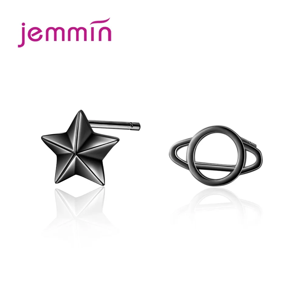 New Arrival 925 Silver  Stud Earrings Vintage colour Star Design Fashion Jewelry High Quality Best Gift For Women Girls