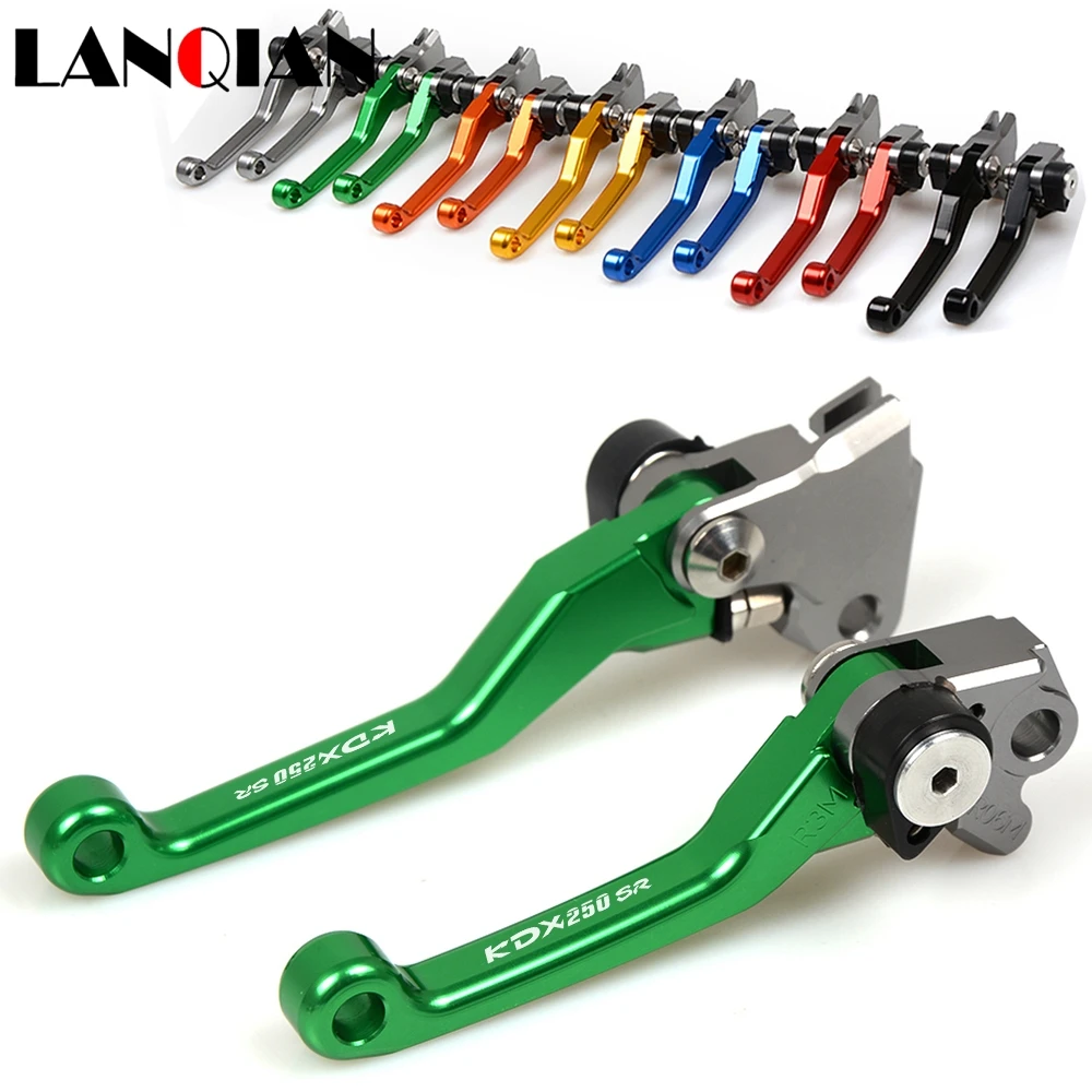 Motorcycle Customized Accessories Dirt Bike Pivot Brake Clutch Levers For Kawasaki KDX250SR KDX 250SR 250 SR 1992 1993 1994