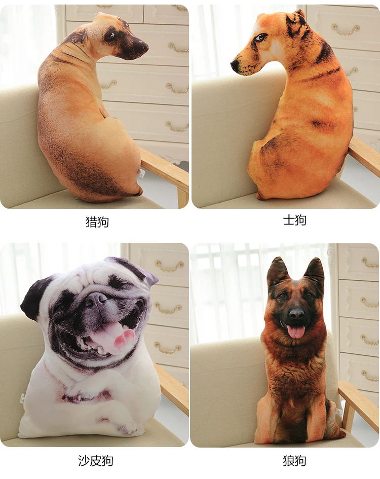 Juguete De Peluche Perro Simulación – Muñeco Suave De Terciopelo Para Dormir, Disponible En 4 Tamaños Y 2 Colores, Regalo Para Niños Y Pacientes Con Demencia